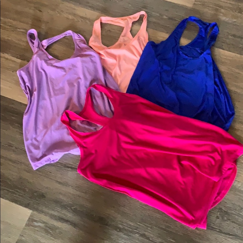 4 Spring Colored Racerback Tanks